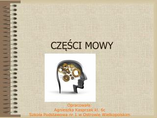 CZĘŚCI MOWY