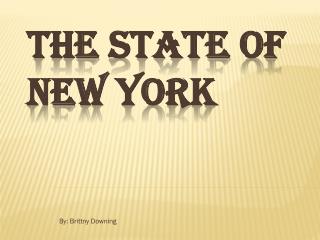 The state of NEW YORK