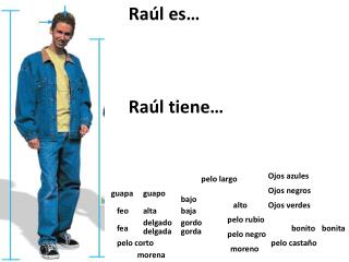 Raúl es… Raúl tiene…