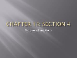 Chapter 13: Section 4