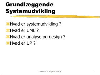 Grundlæggende Systemudvikling