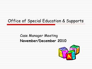 Office of Special Education &amp; Supports