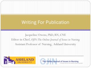 Writing For Publication