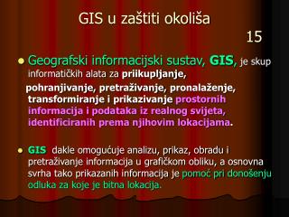 GIS u zaštiti okoliša 15