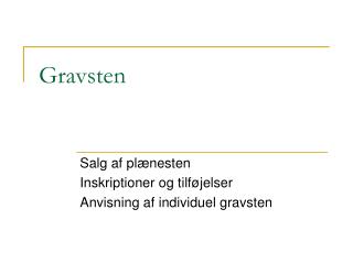 Gravsten