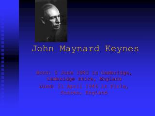 John Maynard Keynes