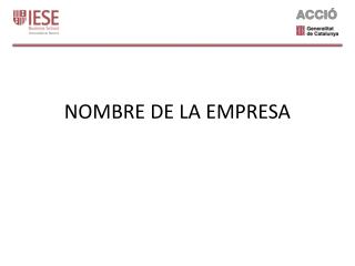 NOMBRE DE LA EMPRESA