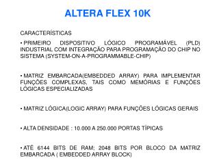 ALTERA FLEX 10K