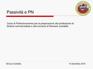 Passività e PN