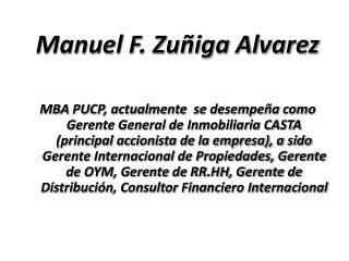 Manuel F. Zuñiga Alvarez