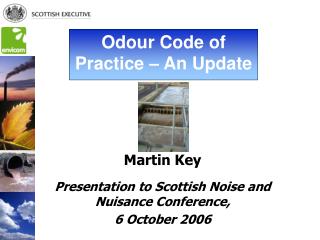 Martin Key Presentation to Scottish Noise and Nuisance Conference, 6 October 2006