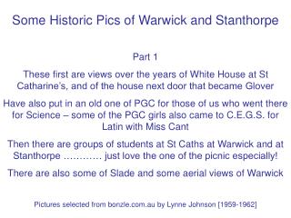 Some Historic Pics of Warwick and Stanthorpe Part 1