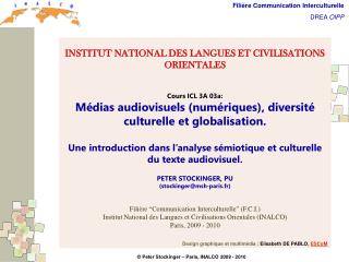 Description sémiotique et culturelle du texte audiovisuel