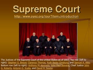 Supreme Court oyez/tour?item=introduction