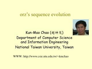 orz’s sequence evolution