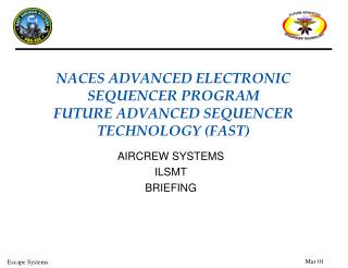 AIRCREW SYSTEMS ILSMT BRIEFING