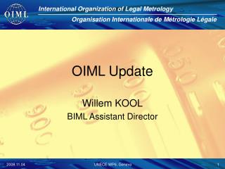 OIML Update