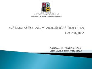 SALUD MENTAL Y VIOLENCIA CONTRA LA MUJER