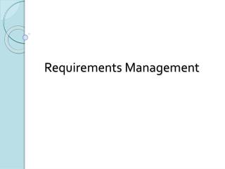 Requirements Management