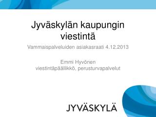 Jyväskylän kaupungin viestintä