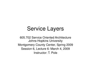 Service Layers