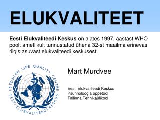 ELUKVALITEET