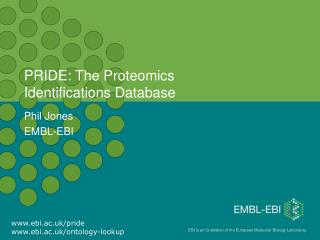 PRIDE: The Proteomics Identifications Database
