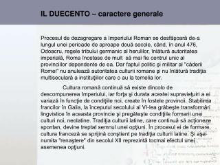 IL DUECENTO – caractere generale