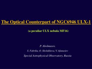 The Optical Counterpart of NGC6946 ULX-1