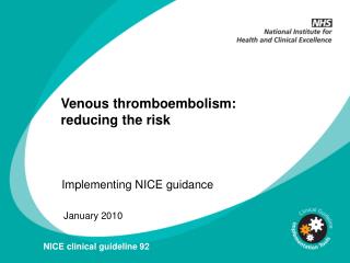 Venous thromboembolism: reducing the risk