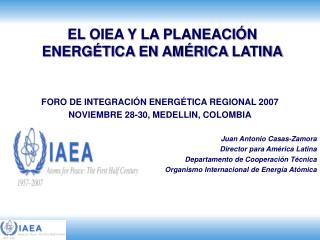 EL OIEA Y LA PLANEACIÓN ENERGÉTICA EN AMÉRICA LATINA