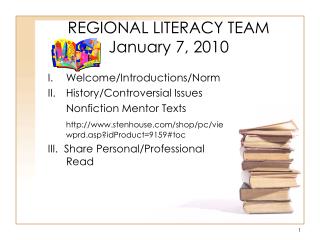 REGIONAL LITERACY TEAM January 7, 2010