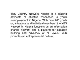 Capacity Building in YES Nigeria