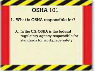 OSHA 101