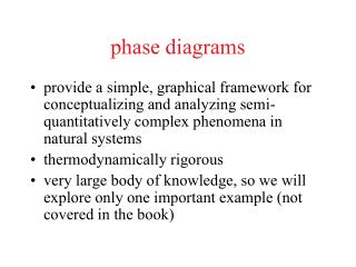 phase diagrams