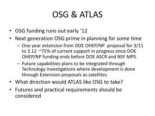 OSG &amp; ATLAS