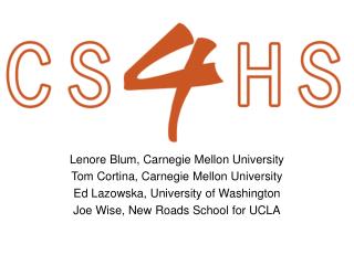 The Expansion of CS4HS: An Outreach Program for High School Teachers