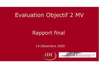 Evaluation Objectif 2 MV