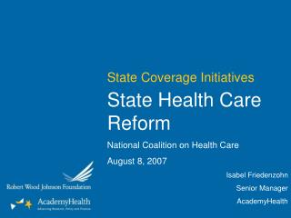 State Coverage Initiatives