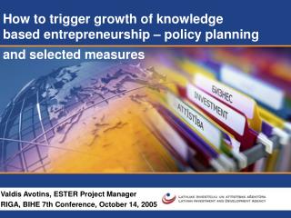 How to trigger growth of knowledge based entrepreneurship – policy planning and selected measures