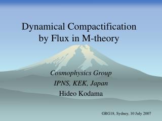 Dynamical Compactification by Flux in M-theory