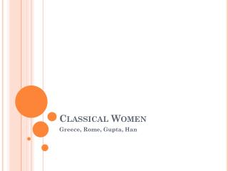 Classical Women
