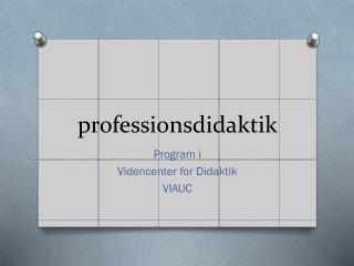 professionsdidaktik