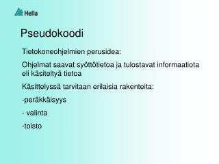 Pseudokoodi