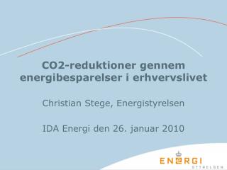 CO2-reduktioner gennem energibesparelser i erhvervslivet