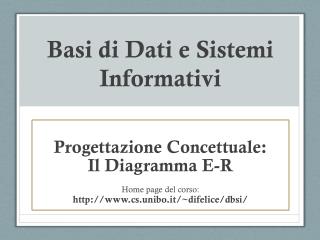 Basi di Dati e Sistemi Informativi