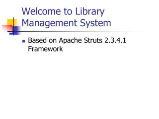 Welcome to Library Management System