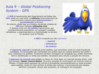 Aula 9 – Global Positioning System - GPS