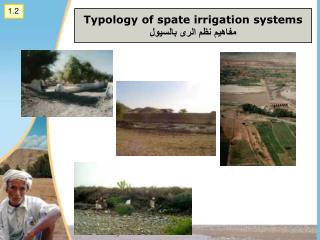 Typology of spate irrigation systems مفاهيم نظم الرى بالسيول