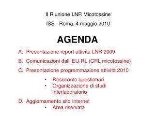 AGENDA